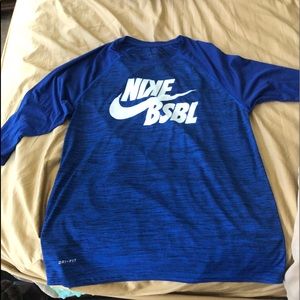 Nike Baseball 3/4 sleeve Dri fit NWOT